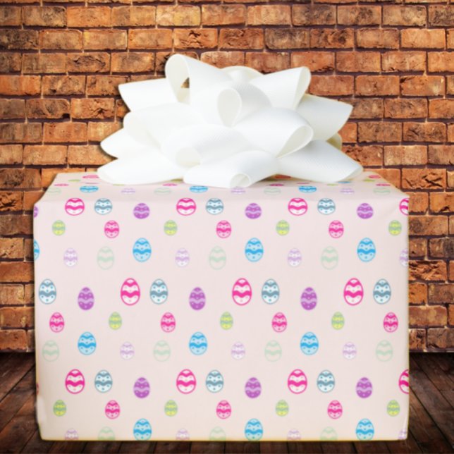 Färgat Påskägg Mönster Presentpapper (Skapare uppladdad)