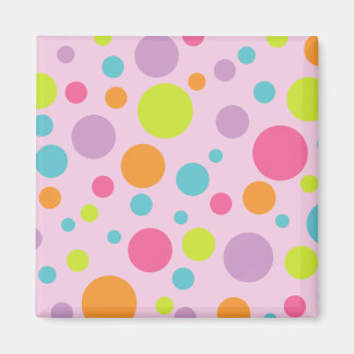 Färgat Polka dots Magnet