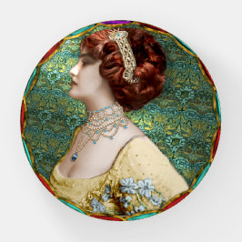 Färgat Porträtt i Edwardian Socialite