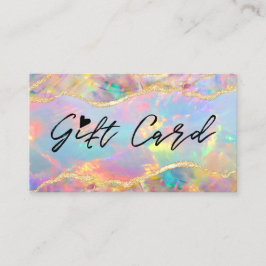 färgat presentkort för opal struktur visitkort