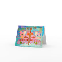 färgat smörflygskort