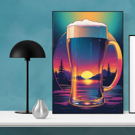 Färgat soppöl poster