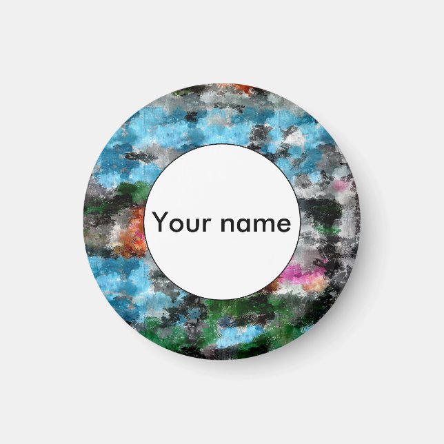 Färgat struktur magnet (Framsidan)