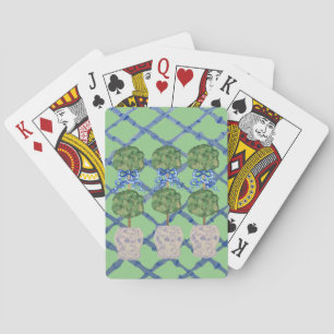 Färgat Topiary Chinoiserie Ginger Burk Burk Casinokort