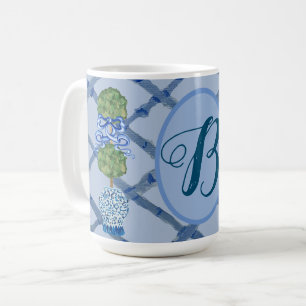 Färgat Topiary Chinoiserie Ginger Burk Burk Kaffemugg