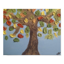 Färgat träd Poster