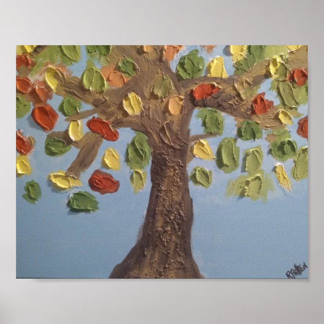 Färgat träd Poster (Framsidan)