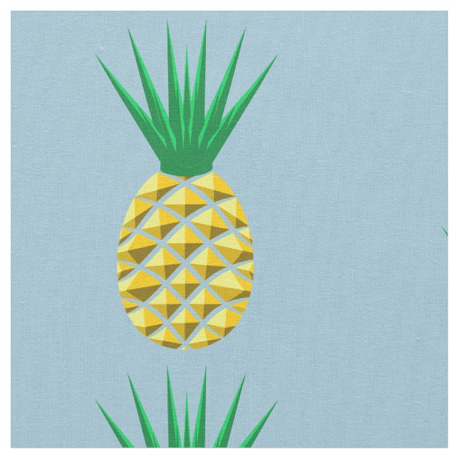 Färgat Trendig Ananas Mönster Tyg (Närbild)