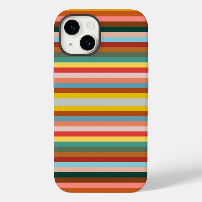 Färgat Vågrät Retro Rand (Baksida)