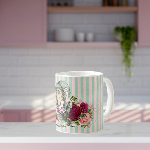 Färgat Vintage Mad Hatter Kaffemugg