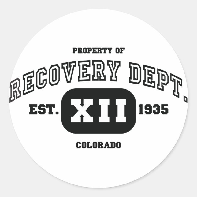 FÄRGåterställning Runt Klistermärke (Framsida)