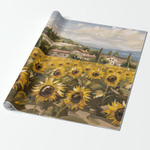 Färgavfärgning för solrosfärgning Fält Presentpapper