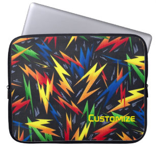 Färgavlor Bults Mönster Laptop sleeve
