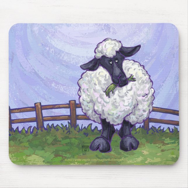 Fårgåvor och -tillbehör musmatta (Framsidan)