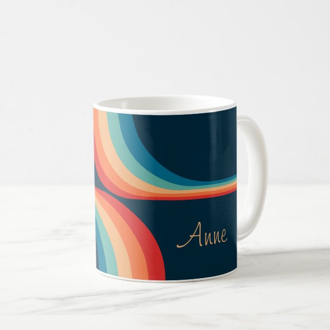 Färgbågar i stil kaffemugg (Framsida höger)