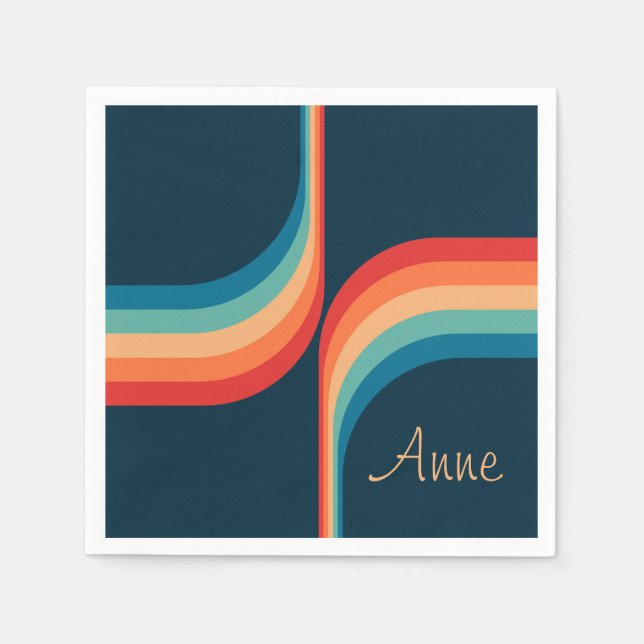 Färgbågar i stil pappersservett (Framsidan)