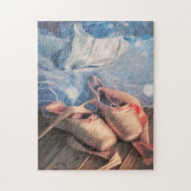 Färgballetskor och jersey pussel (Vertikal)