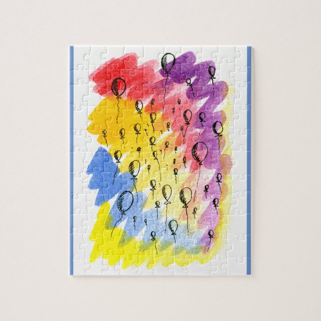 Färgballongen 110 Biet Jigszons Puzzle Pussel (Vertikal)