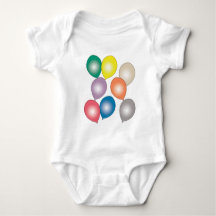 Färgballonger Baby Shirts