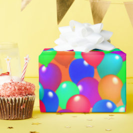 Färgballonger Firande Festive Lycklig Glatt Presentpapper