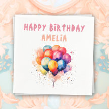 Färgballonger Kids Grattis på födelsedagen Party