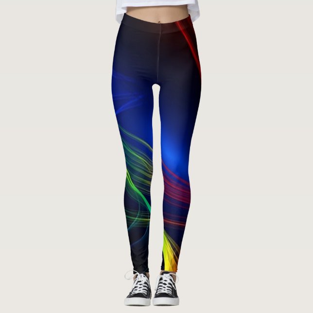 Färgband på Ljus Leggings (Framsida)