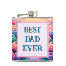 Färgbär med bästa Pappa någonsin Fickplunta