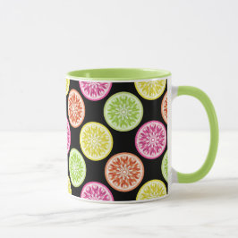 Färgbara citrusskivor mugg