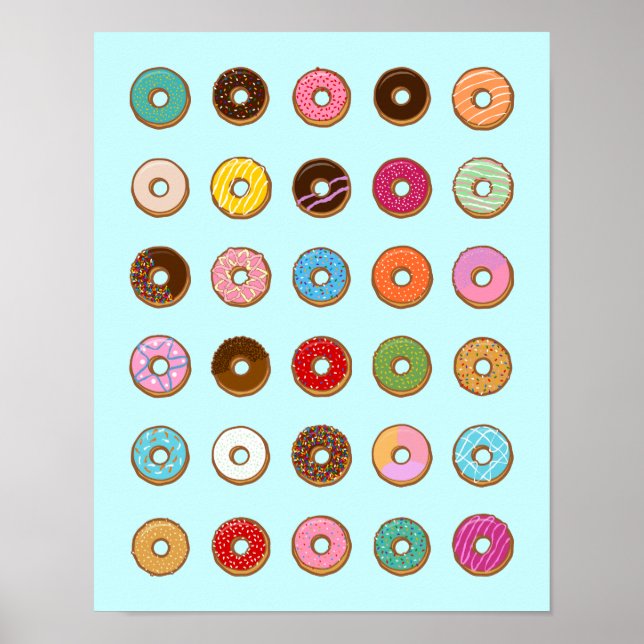 Färgbara Doughnut Poster (Framsidan)