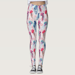 Färgbara geléfiskar leggings