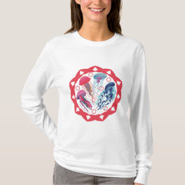 Färgbara geléfiskar t shirt