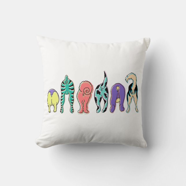 Färgbara Hund Kudde (Framsida)