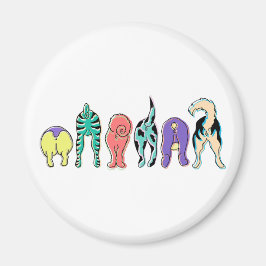 Färgbara Hund Magnet