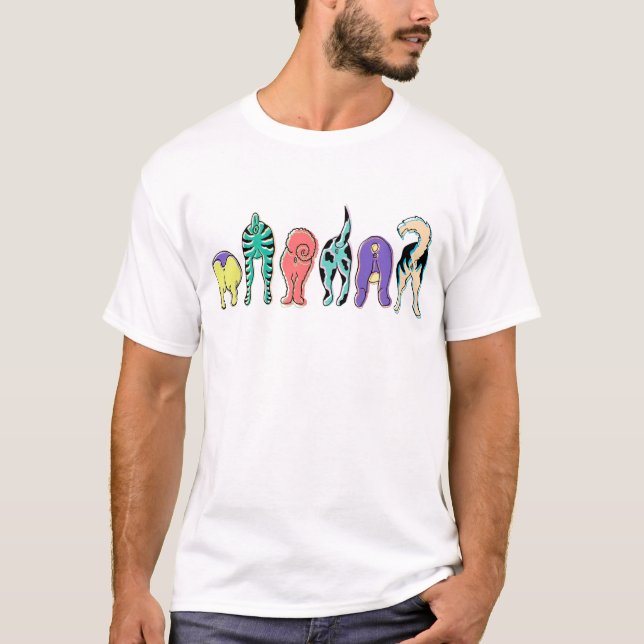 Färgbara Hund T Shirt (Framsida)