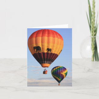 Färgbara Luft-ballonger av Hett vid festivalanteck Tack Kort