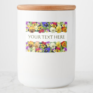 Färgbara rutor mat etiketter