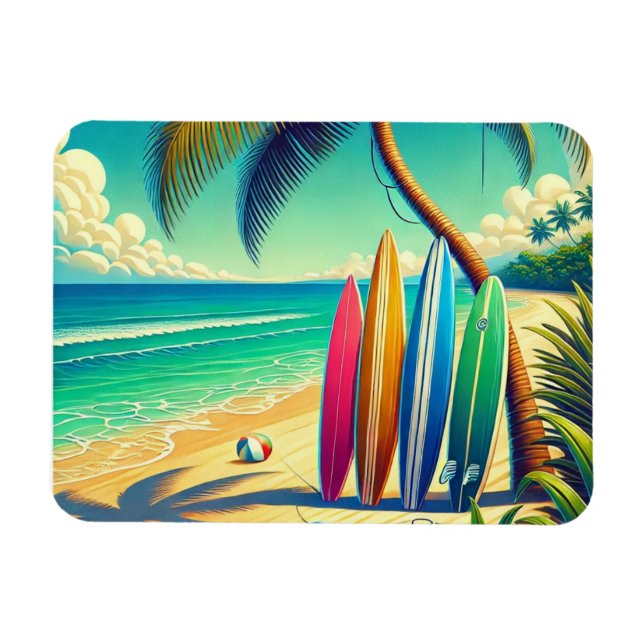 Färgbara surfbrädor på bålen magnet (Horisontell)