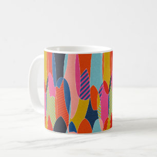 Färgbara surfingbrädor kaffemugg