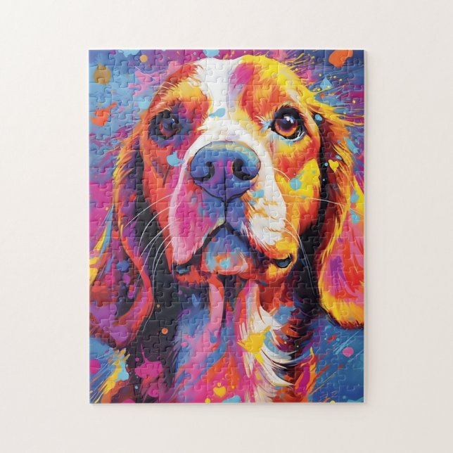 Färgbeagle Pussel (Vertikal)