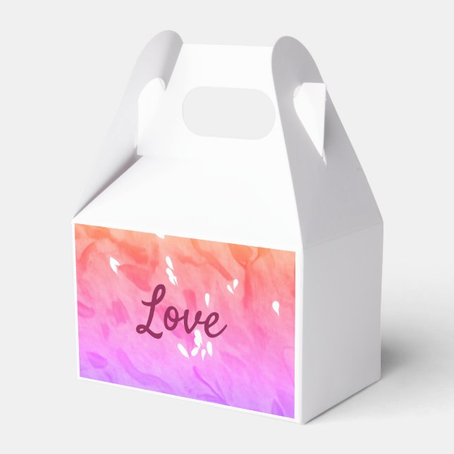 Färgbebodd text om kärlek pride lgbtq gay mönster presentaskar (Framsidan Sidan)