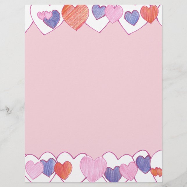 Färgbehör Gräns på Rosa Letterhead (Framsida)