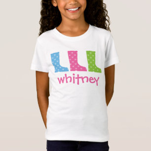 Färgbeklädnad Personligen Rain Boots T-shirt