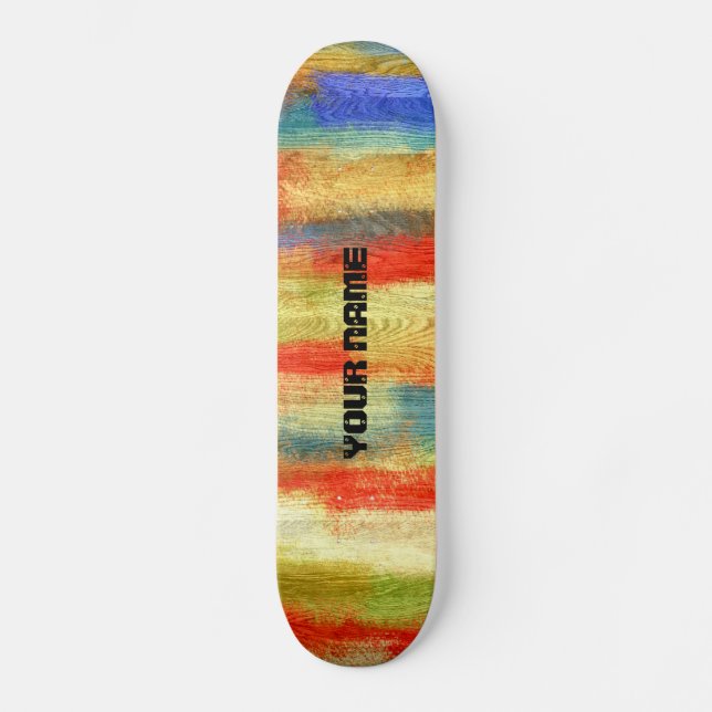Färgbelagd Abstrakt Skateboard Bräda 21,5 Cm (Framsida)