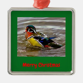 Färgbelagd Anka Drake-Gröntens julram Julgransprydnad Metall