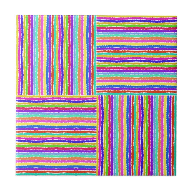 Färgbelagd basketweave Hand plockade Kakelplatta (Framsidan)