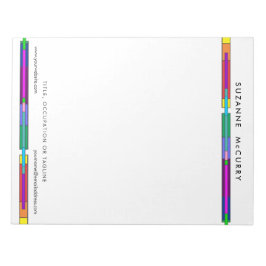 Färgbelagd glasdesign anteckningsblock