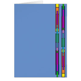 Färgbelagd glasdesign hälsningskort