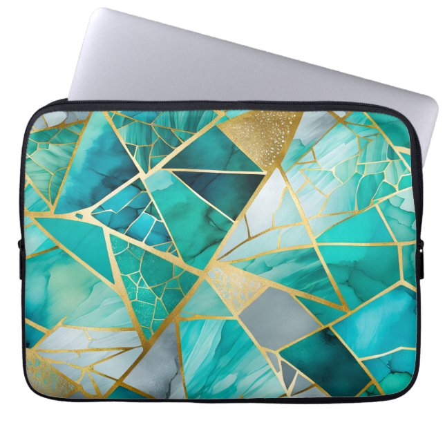 Färgbelagd glasmosaic Art bärbar dator Fodral (Framsidan)