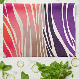 Färgbelagd konsthandduk för djurutskrift kökshandduk