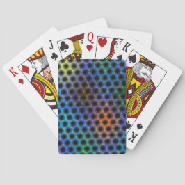 Färgbelagd med svart polka dots. casinokort